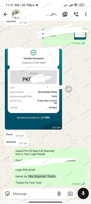 WhatsApp delivery screenshot 2