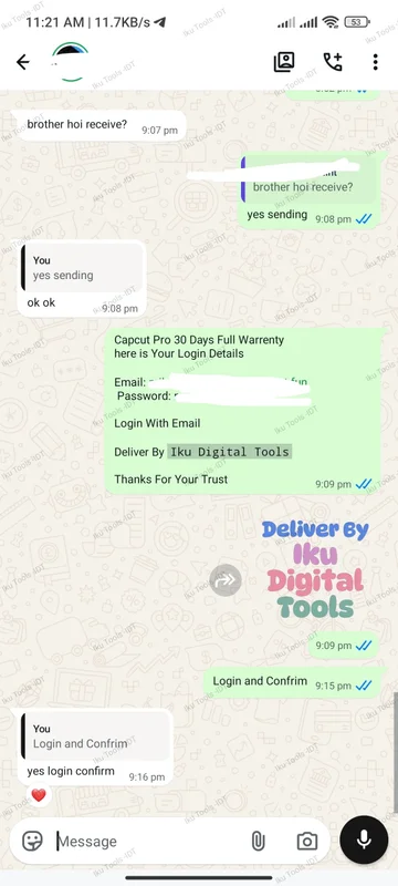 WhatsApp delivery screenshot 5