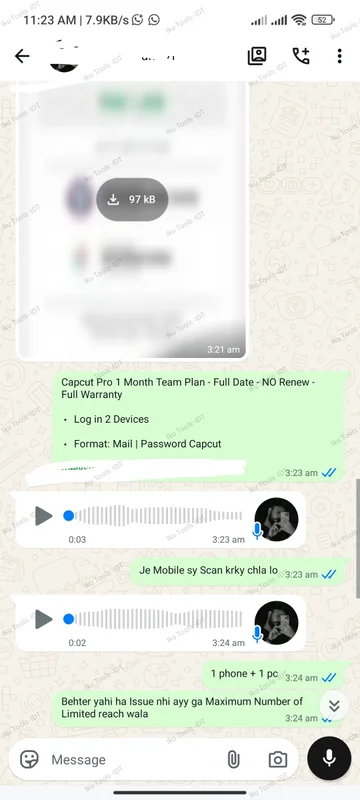 WhatsApp delivery screenshot 7