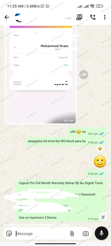 WhatsApp delivery screenshot 10
