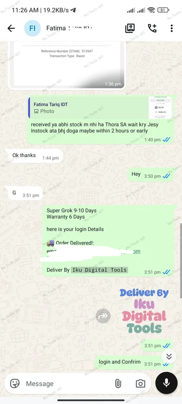 WhatsApp delivery screenshot 11