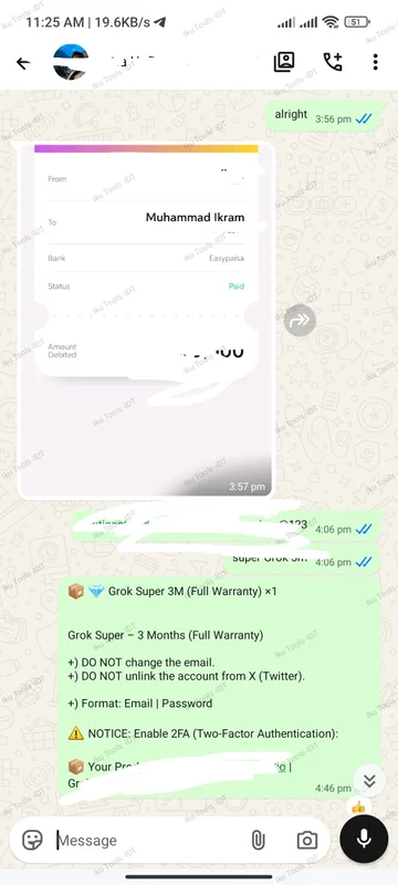 WhatsApp delivery screenshot 12